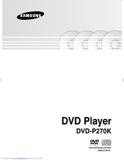 Samsung DVD-P270K User Manual