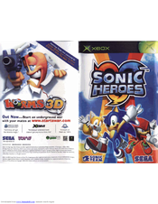 Sega SONIC HEROES Manual