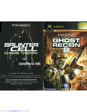 ubisoft TOM CLANCY S-GHOST RECON 2 Manual