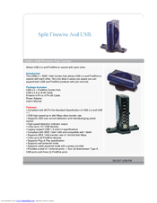 Gefen FIREWIRE HUB COMBO Brochure
