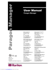 Raritan Paragon Manager User Manual
