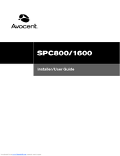 Avocent SPC 800 Installation & User Manual