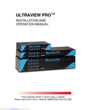 Dakota Computer Solutions ULTRAVIEW PRO - Installation And Operation Manual