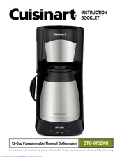 Cuisinart DTC-975BKN - Brew And Serve Coffeemaker Instruction Booklet