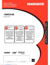 Magnavox 32MF301B Owner's Manual