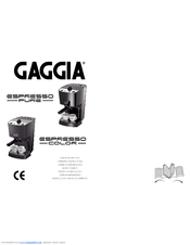 Gaggia 10002532 Operating Instructions