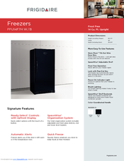 Frigidaire FFU14F7HB - 13.7 cu. ft. Freezer Product Specifications