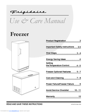 Frigidaire FFU14F5HW Use And Care Manual