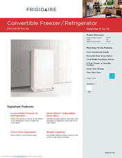 Frigidaire FKCH17F7HW - 16.7 cu. Ft. Upright Freezer Product Specifications