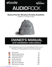Ebode XDOM ROCKSPEAKER - PRODUCTSHEET Owner's Manual And Installation Instructions
