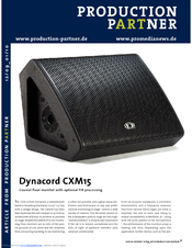 DYNACORD CXM15 - Brochure