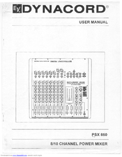 Dynacord PSX 850 User Manual