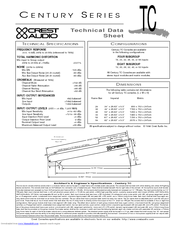 CREST AUDIO CENTURY TC Technical Data