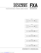 CREST AUDIO FXA4801 Manual