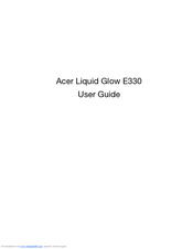 Acer Liquid Glow E330 User Manual