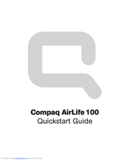 Compaq AirLife 100 Quick Start Manual