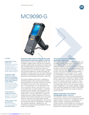 Motorola MC9090K - Win Mobile 6.1 624 MHz Specifications