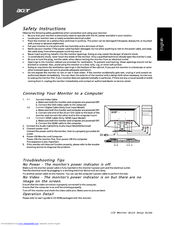 Acer G235HL Quick Start Manual