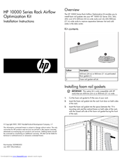 HP 10000 Series Installation Instructions
