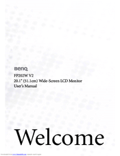 BenQ FP202W V2 User Manual