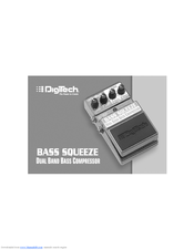 DIGITECH BASSS QUEEZE Manual