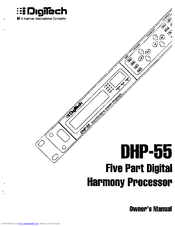 DIGITECH DHP-55 Owner's Manual