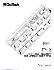 DIGITECH RP12 Owner's Manual