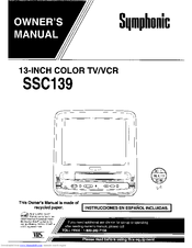 SYMPHONIC SSC139 Owner's Manual