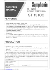 SYMPHONIC ST 131CC Owner's Manual