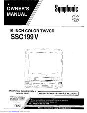 SYMPHONIC SSC199V Owner's Manual