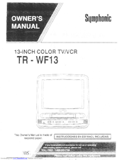 SYMPHONIC TRWF13 Manual