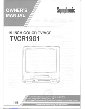 SYMPHONIC TVCR13G1 Owner's Manual