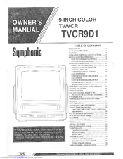 SYMPHONIC TVCR9D1 Owner's Manual