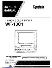 SYMPHONIC WF13C1 Owner's Manual