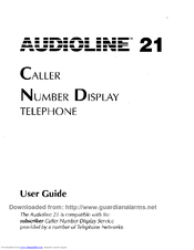 AUDIOLINE 21 User Manual
