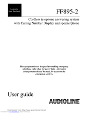 Audioline FF895 User Manual