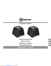 Amplicom RingFlash 100 Operating Instructions Manual