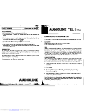 Audioline TEL 8 PLUS Manual