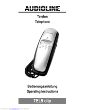 AUDIOLINE TEL5CLIP Operating Instructions Manual