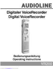 AUDIOLINE VR200 Operating Instructions Manual