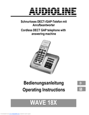 AUDIOLINE Splash 18x Operating Instructions Manual