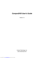 COMPRO COMPRODVD Manual