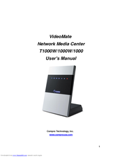 COMPRO VideoMate T1000W User Manual