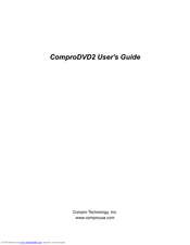 COMPRO COMPRODVD2 User Manual