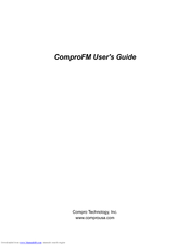 COMPRO COMPROFM Manual