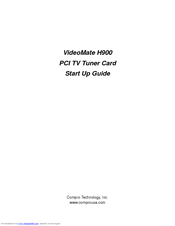 COMPRO VideoMate H900 Manual
