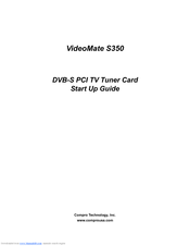 COMPRO VideoMate S350 Manual