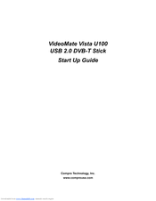 COMPRO VideoMate Vista U100 Manual