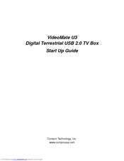 COMPRO VideoMate U3 Manual