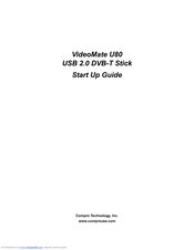 COMPRO VideoMate U80 Manual